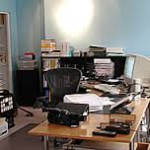 Cluttered desk